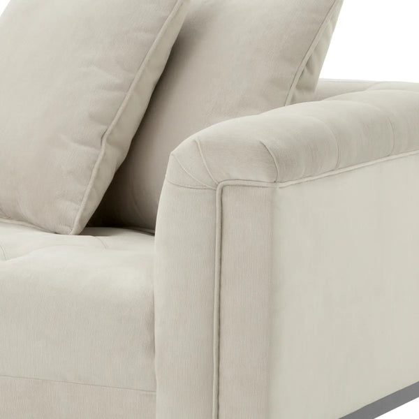 Lounge Sofa Cesare left pebble grey