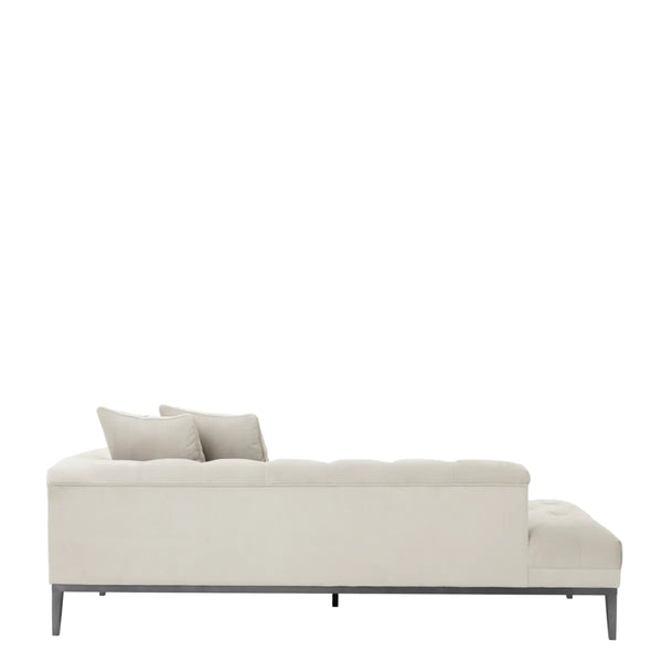 Lounge Sofa Cesare right pebble grey