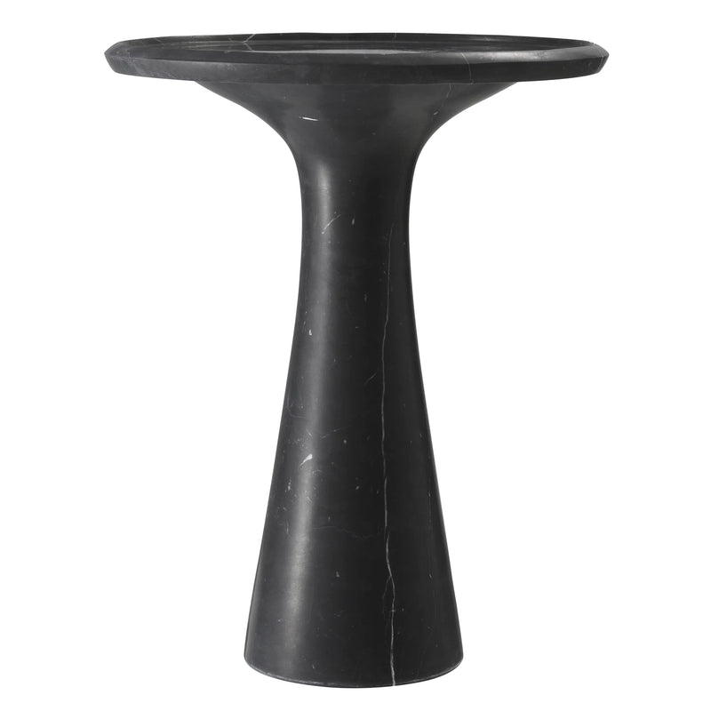 Side Table Pompano Low Honed Black Marble