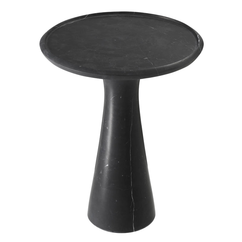 Side Table Pompano Low Honed Black Marble