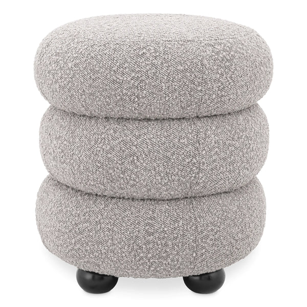 Stool Tulum boucle grey