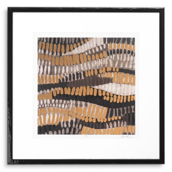 Print Metallic Undulation by June Erica Vess set o