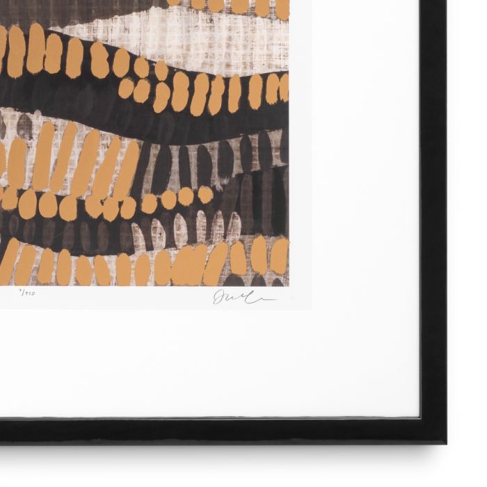 Print Metallic Undulation by June Erica Vess set o