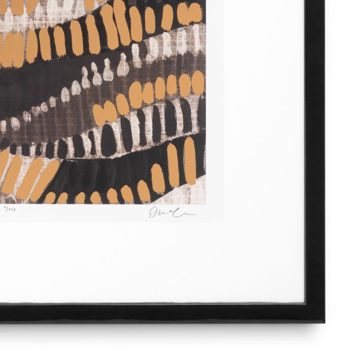 Print Metallic Undulation by June Erica Vess set o