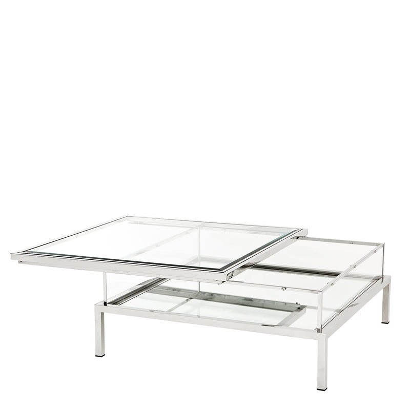 Coffee Table Harvey Sliding Top Polished Ss