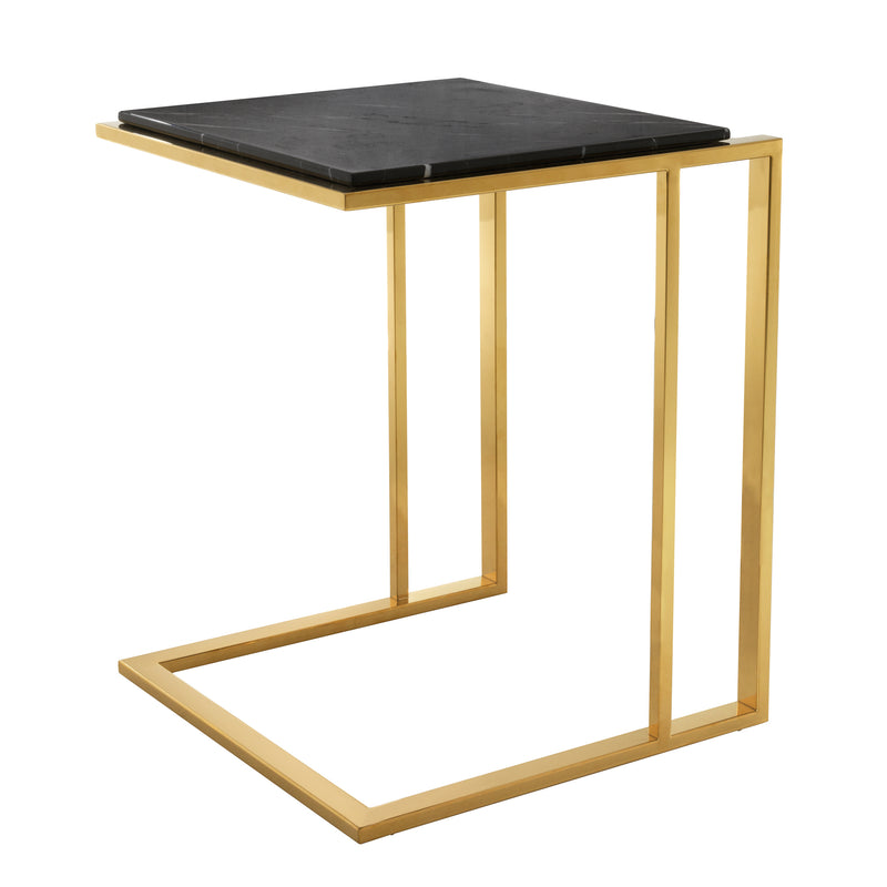 Side Table Cocktail Gold Finish