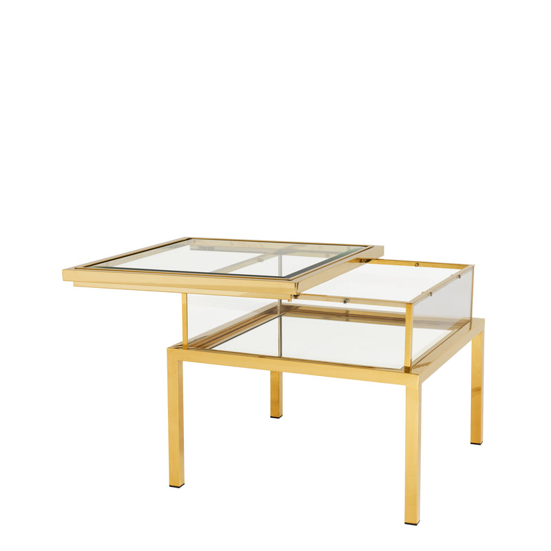 Side Table Harvey Gold Finish