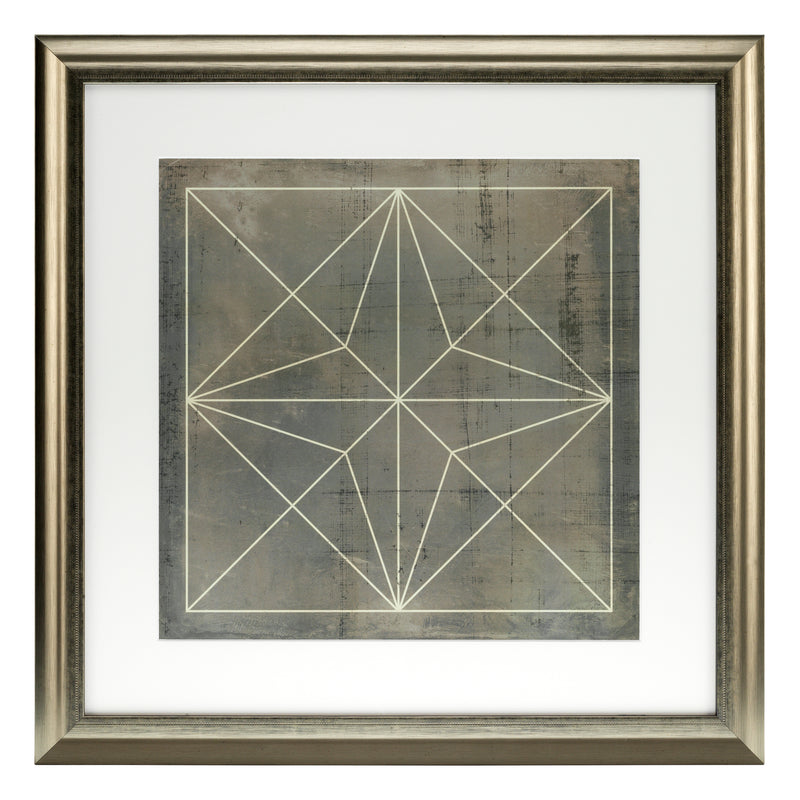 Prints Geometric Blueprints Set Of 6