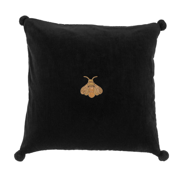 Cushion Lacombe black velvet 60 x 60 cm