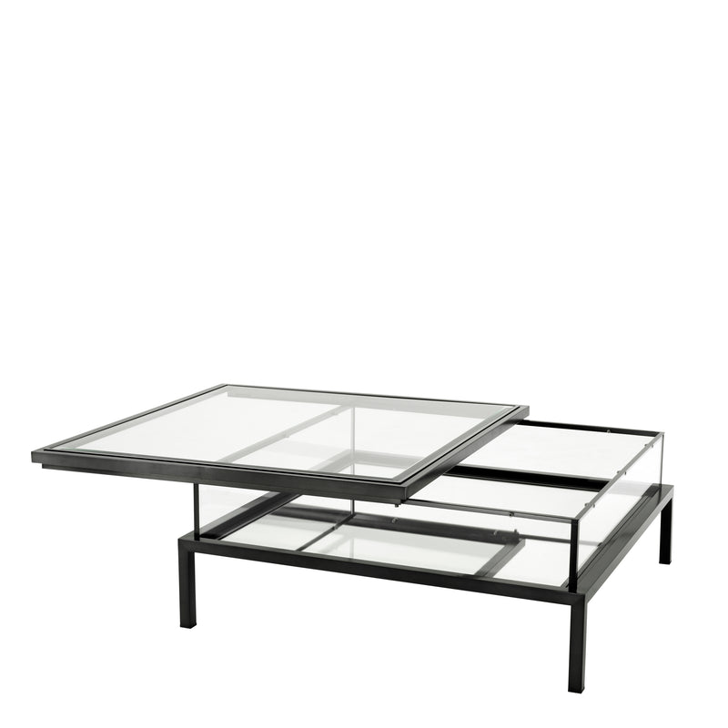 Coffee Table Harvey Sliding Top Bronze Finish