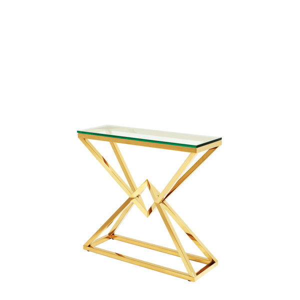 Console Table Connor 90 x 30 x H. 82 cm gold fin