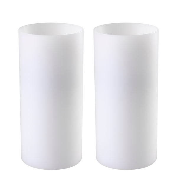 Artificial Candle Deep Ø 10 X H. 21 cm Set Of 2