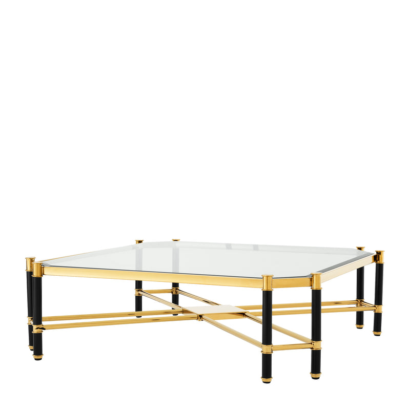 Coffee Table Florence Gold & Black Finish