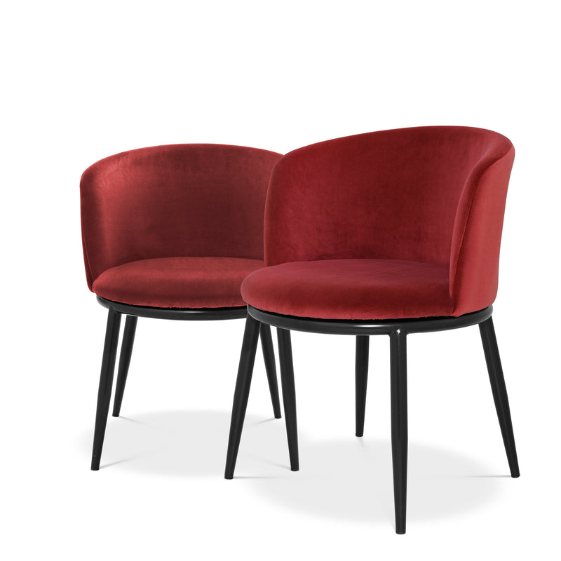 Dining Chair Filmore Cameron Wine Red Set Of 2