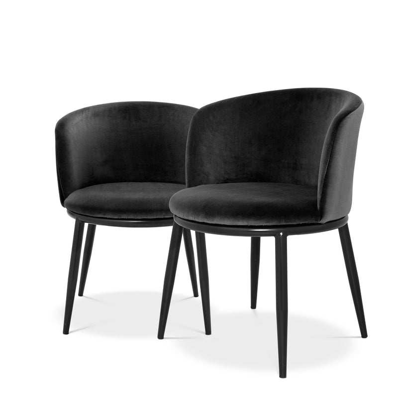 Dining Chair Filmore Cameron Black Set Of 2