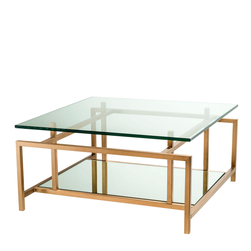 Coffee Table Superia Brushed Brass Finish