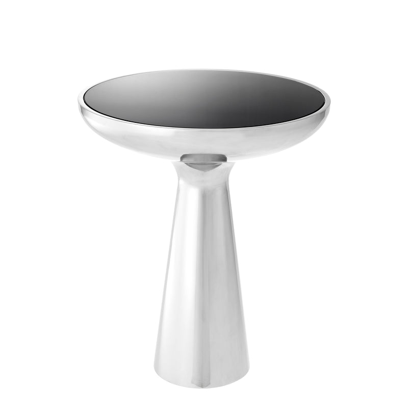 Side Table Lindos Low Polished Stainless Steel