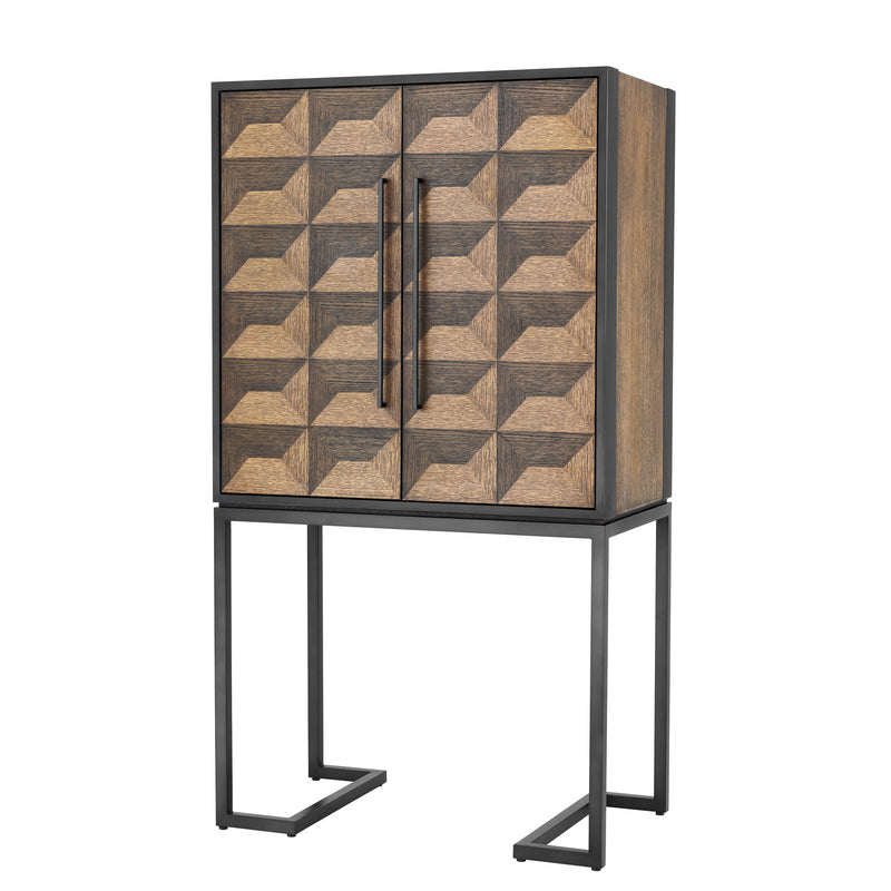 Wine Cabinet Gregorio Oak Veneer