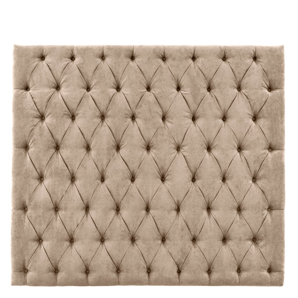 Headboard Valenciennes Greige Velvet