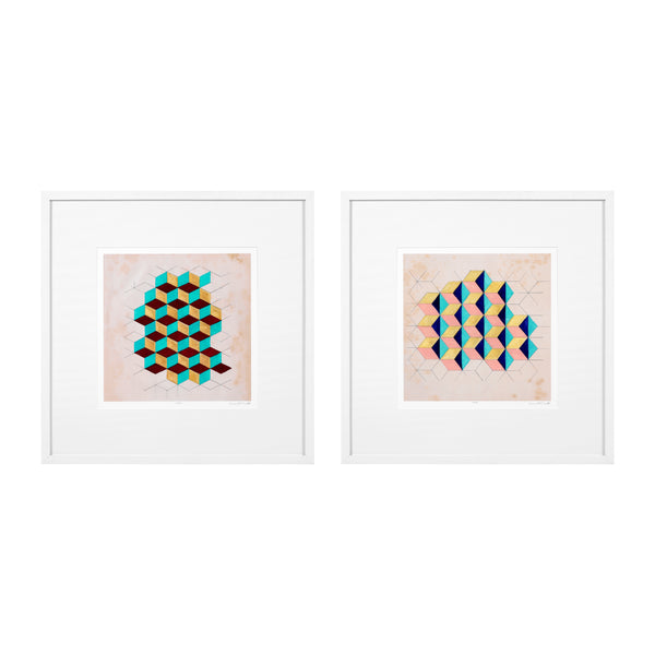 Prints Geometric Pattern Play set of 2