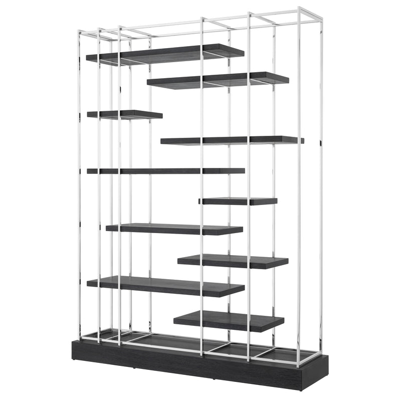 Cabinet Ward Nickel Finish Charcoal Grey Oak Venee