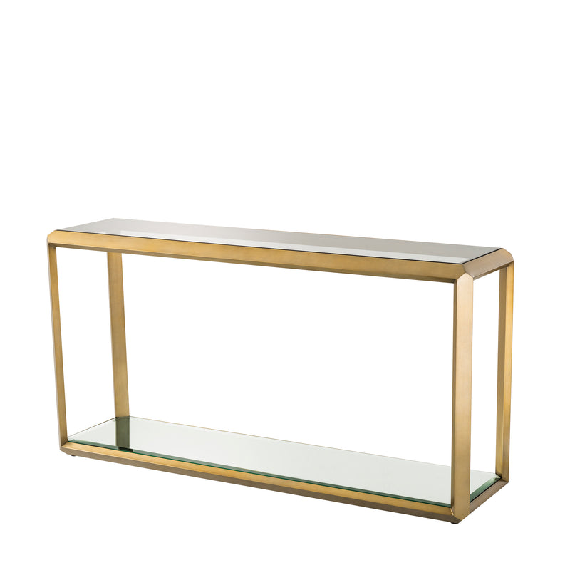 Console Table Callum Brushed Brass Finish