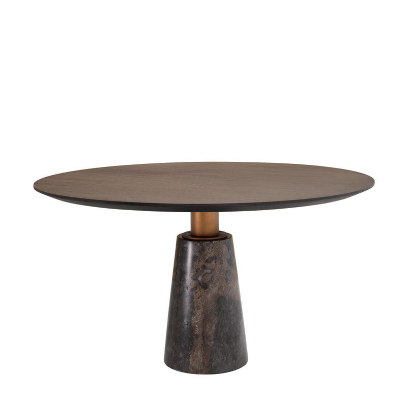 Dining Table Genova Mocha Straight Oak Veneer