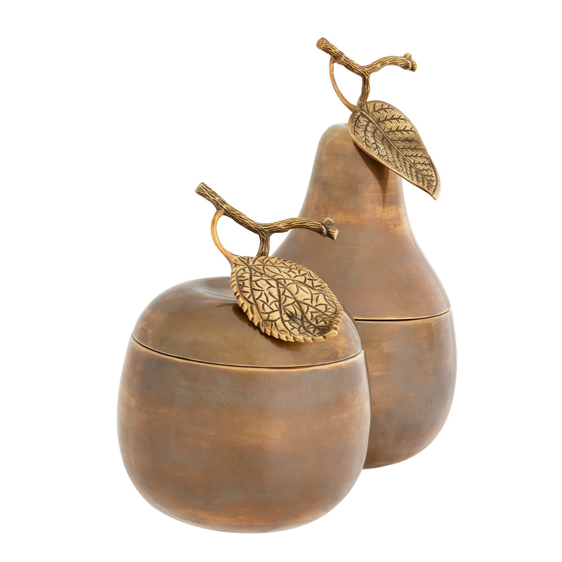 Box Apple & Pear Set Of 2
