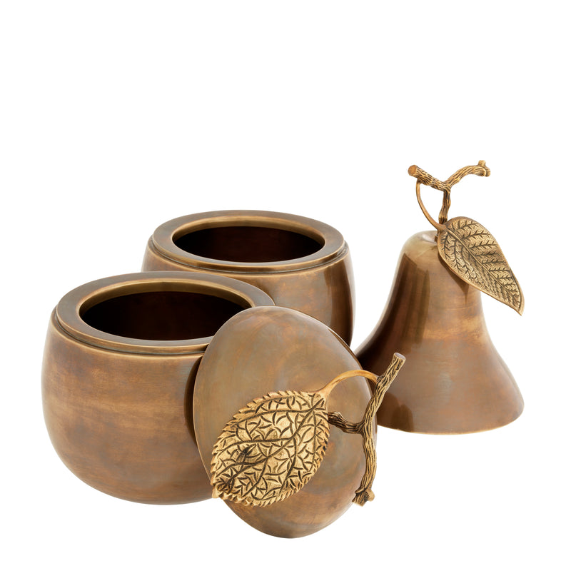 Box Apple & Pear Set Of 2