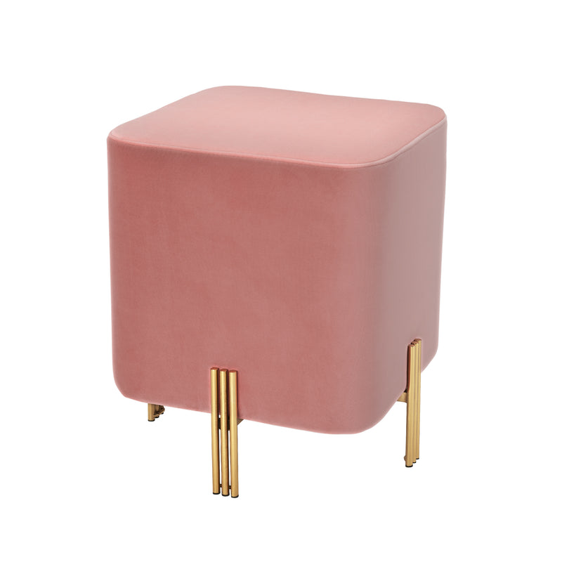Stool Burnett Savona Nude Velvet