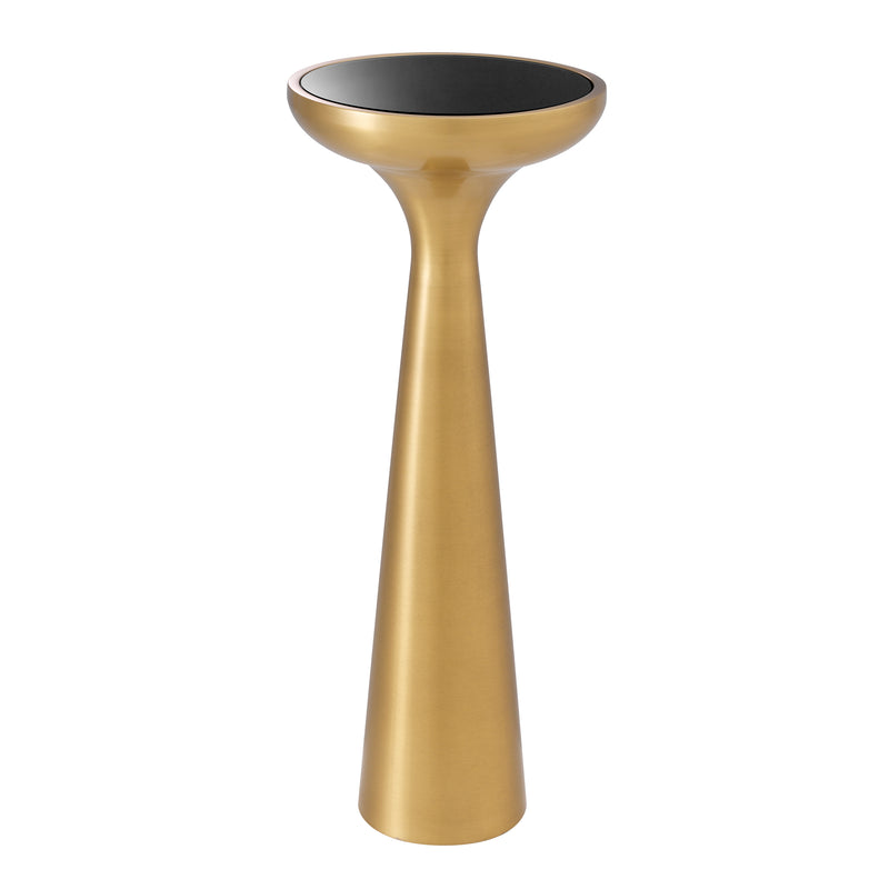 Side Table Lindos High Brushed Brass Finish