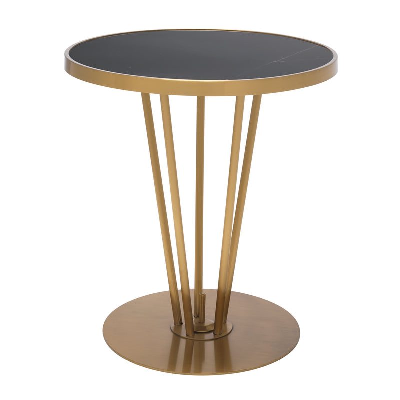 Side Table Horatio Brushed Brass Finish