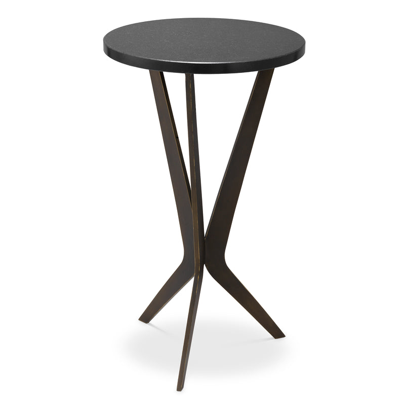Side Table Malone Bronze Finish Granite Top