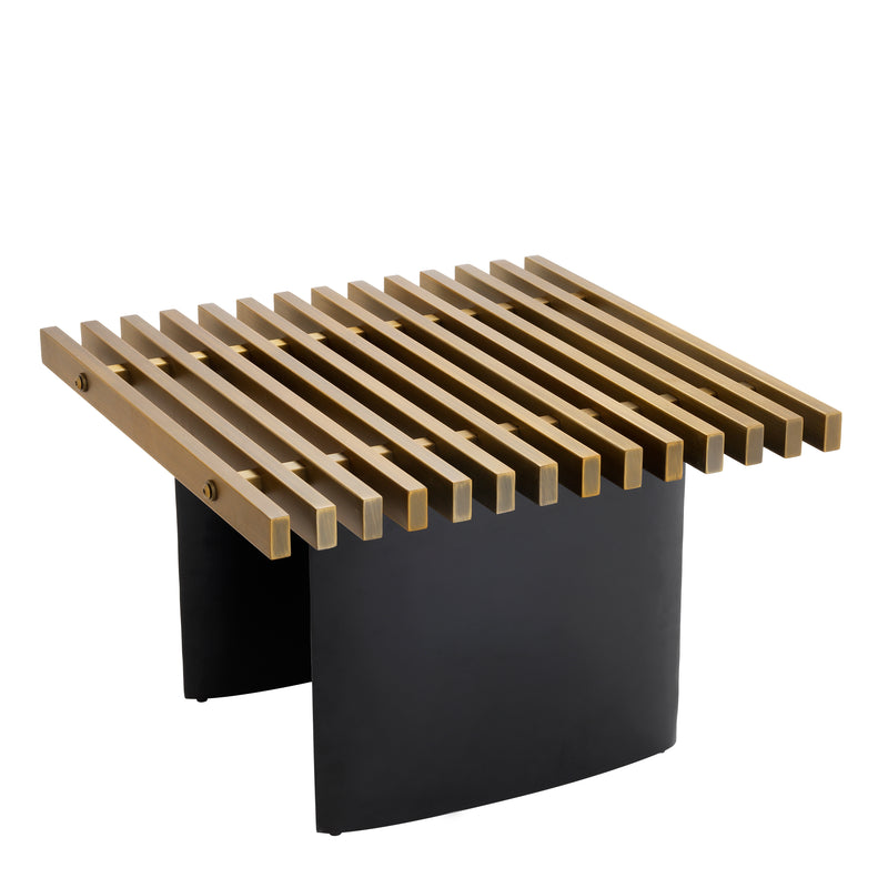 Side Table Vauclair Brushed Brass Finish