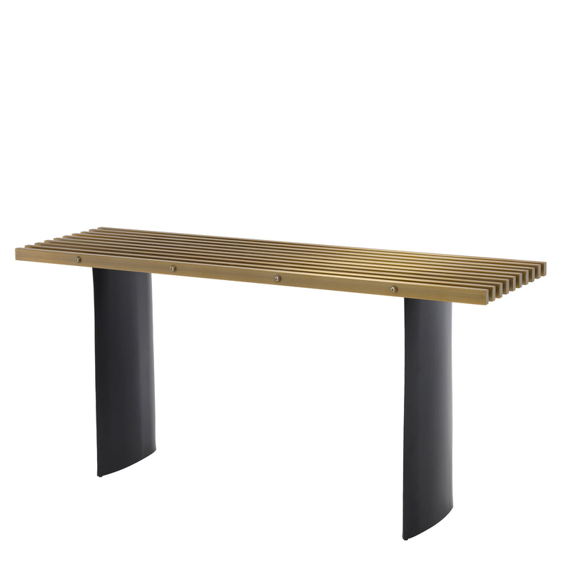 Console Table Vauclair Brushed Brass Finish