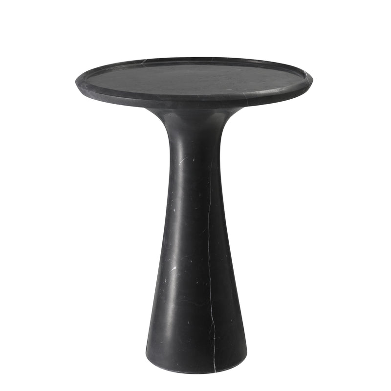 Side Table Pompano Low Honed Black Marble