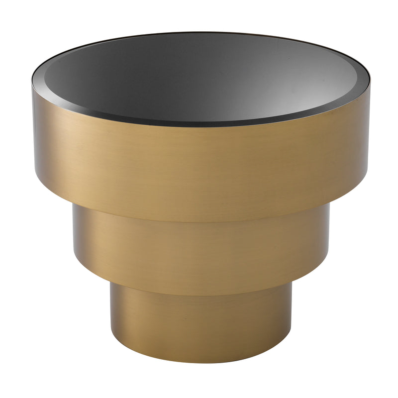 Side Table Sinclair Brushed Brass Finish