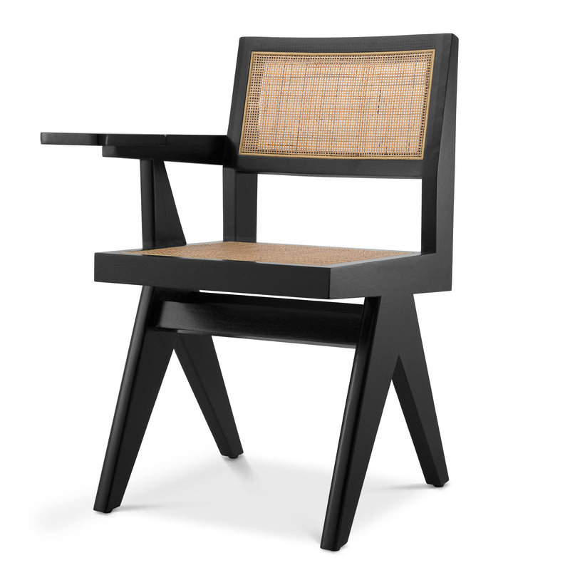 Chair Niclas With Desk Classic Black
