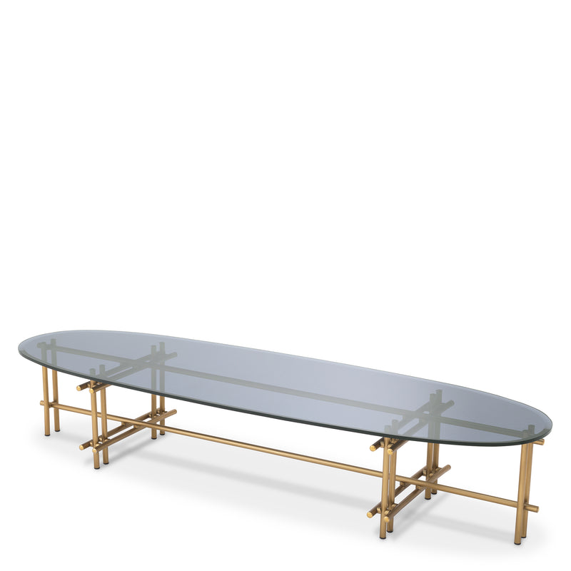 Coffee Table Proximity Brushed Brass Finish