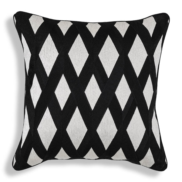 Cushion Splender Square Black White