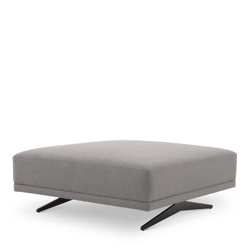 Ottoman Endless Grey Wool Blend