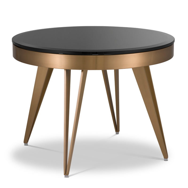 Side Table Rocco Brushed Brass Finish