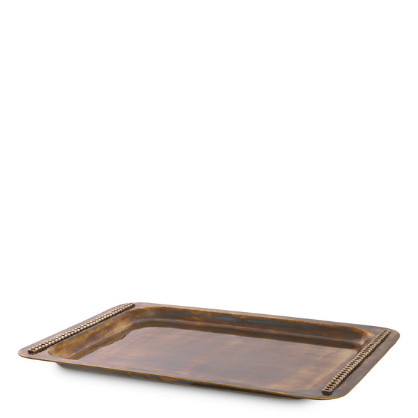 Tray Tamar L Vintage Brass Finish