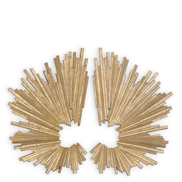 Wall Object Bryant gold finish set of 2