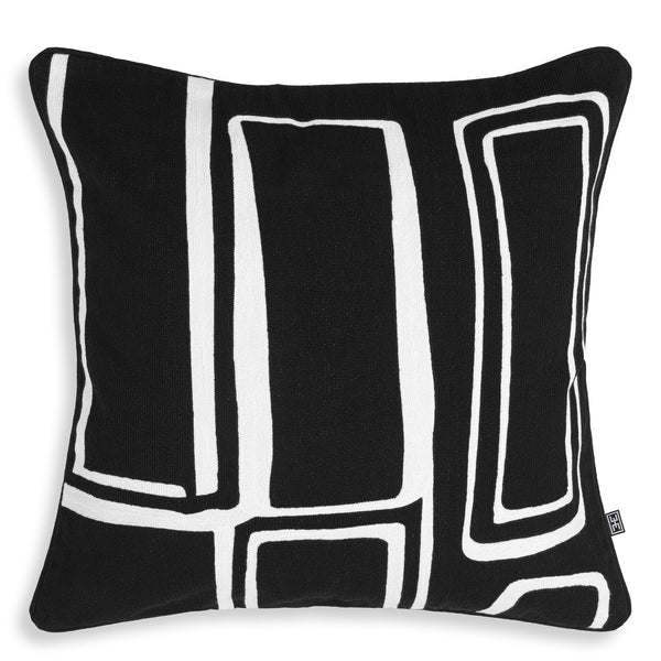 Cushion Ribeira Black White