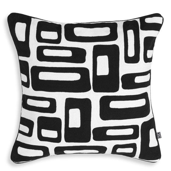 Cushion Cerva Black White